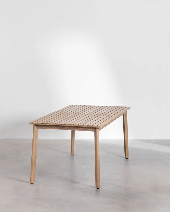 Acacia Dining Table Set 180 × 90 cm with 6 Uleno Chairs – Kaela