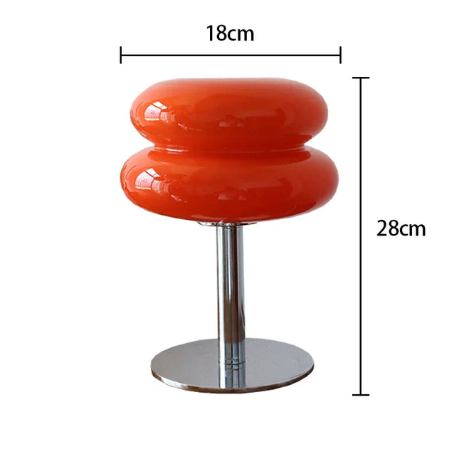 Macaron Glass Table Lamp – 28 cm, LED Included, Tricolour Ambient Light