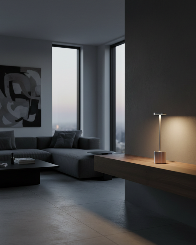 LED Rechargeable Table Lamp with Touch Control – Arka