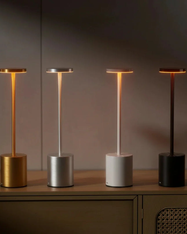 LED Rechargeable Table Lamp with Touch Control – Arka