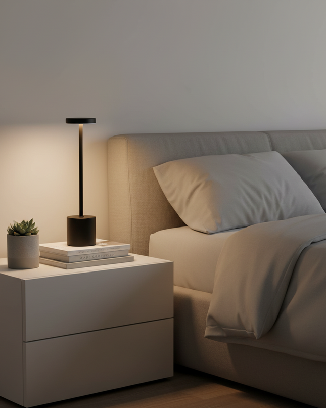 LED Rechargeable Table Lamp with Touch Control – Arka