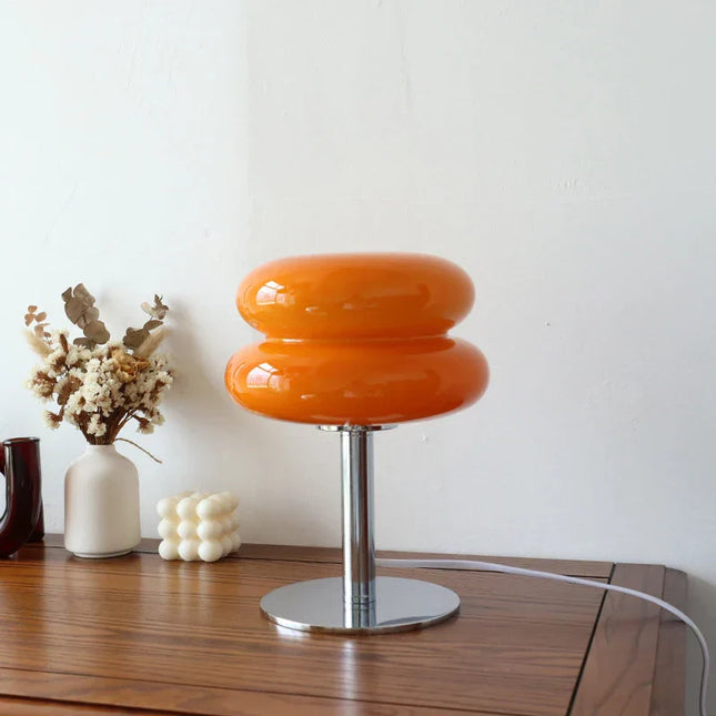 Macaron Glass Table Lamp – 28 cm, LED Included, Tricolour Ambient Light