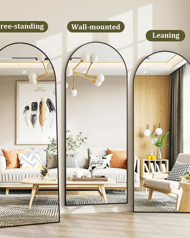 arched-standing-floor-mirror-leaning-wall-mounted